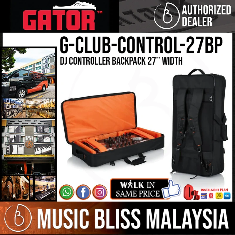 Gator G-CLUB-CONTROL-27BP Backpack for 27 Inch DJ Controllers