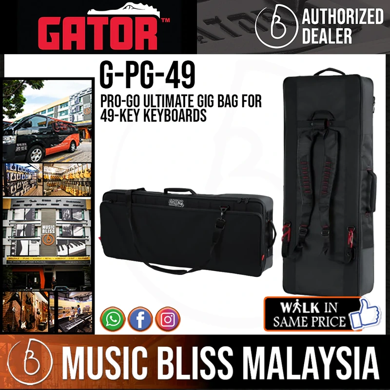 Gator G-PG-49 Pro-Go Ultimate Gig Bag for 49-key Keyboards