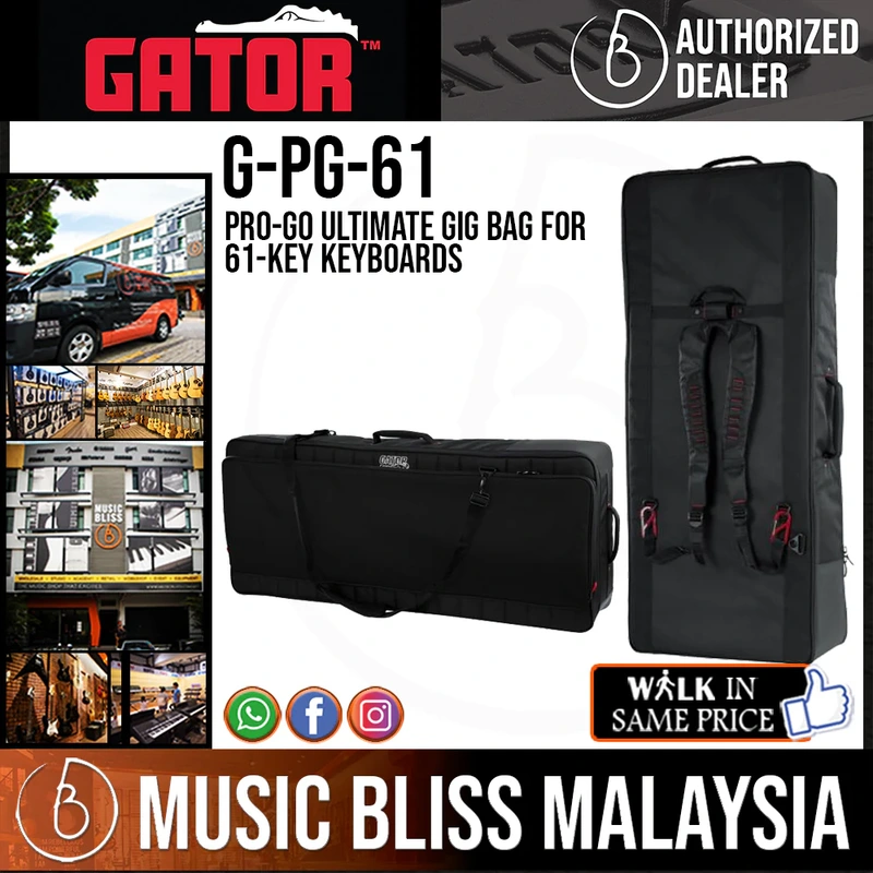 Gator G-PG-61 Pro-Go Ultimate Gig Bag for 61-key Keyboards