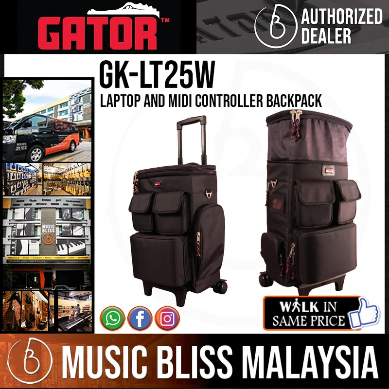 Gator GK-LT25W Laptop and MIDI Controller Backpack