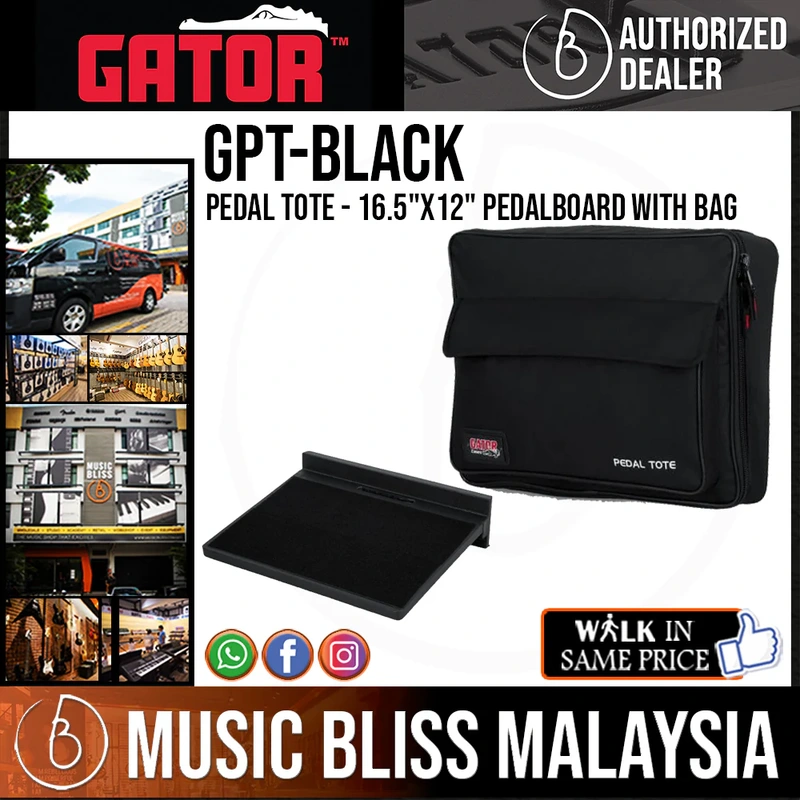 Gator Pedal Tote - 16.5"x12" Pedalboard with Bag