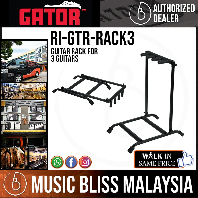 Gator Rok-It RI-GTR-RACK3 Guitar Rack for 3 Guitars