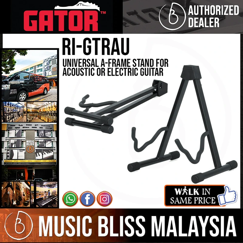 Gator Rok-It RI-GTRAU Universal A-Frame Stand for Acoustic or Electric Guitar