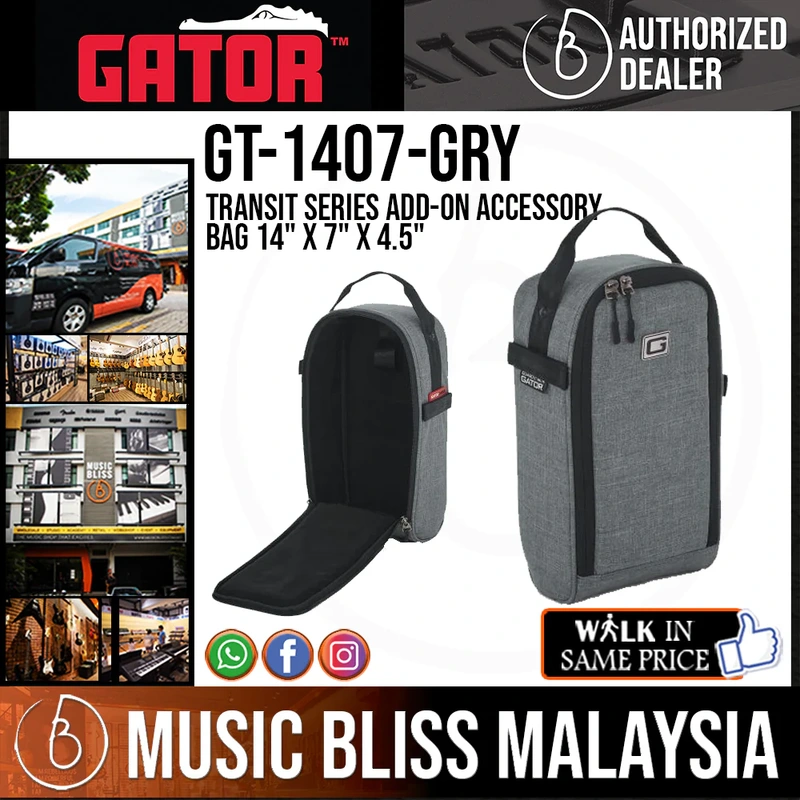Gator Transit Series Add-On Accessory Bag 14" x 7" x 4.5"
