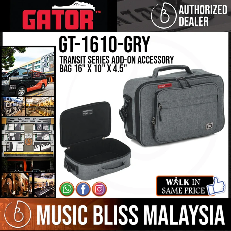 Gator Transit Series Add-On Accessory Bag 16 x 10 x 4.5