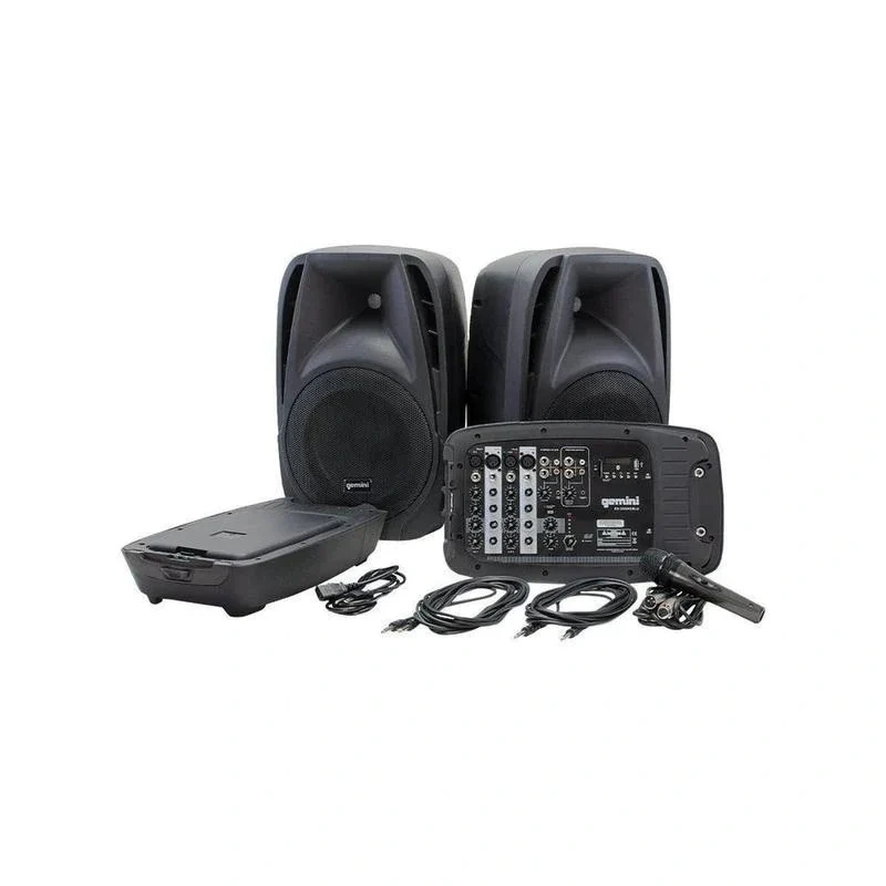 Gemini Portable 8 CH 600W Powered PA System