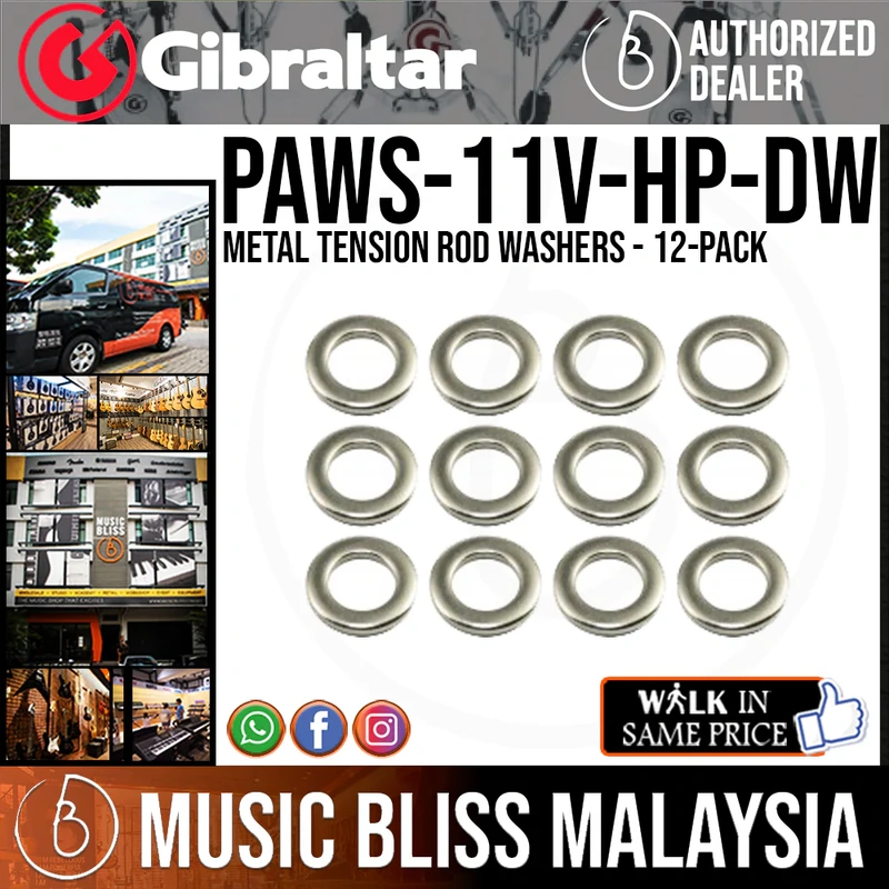 Gibraltar Metal Tension Rod Washers - 12-pack of Metal Tension Rod Washers