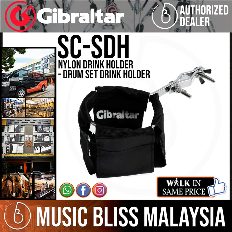 Gibraltar Nylon Drink Holder - Drum Set Drink Holder with Clamp