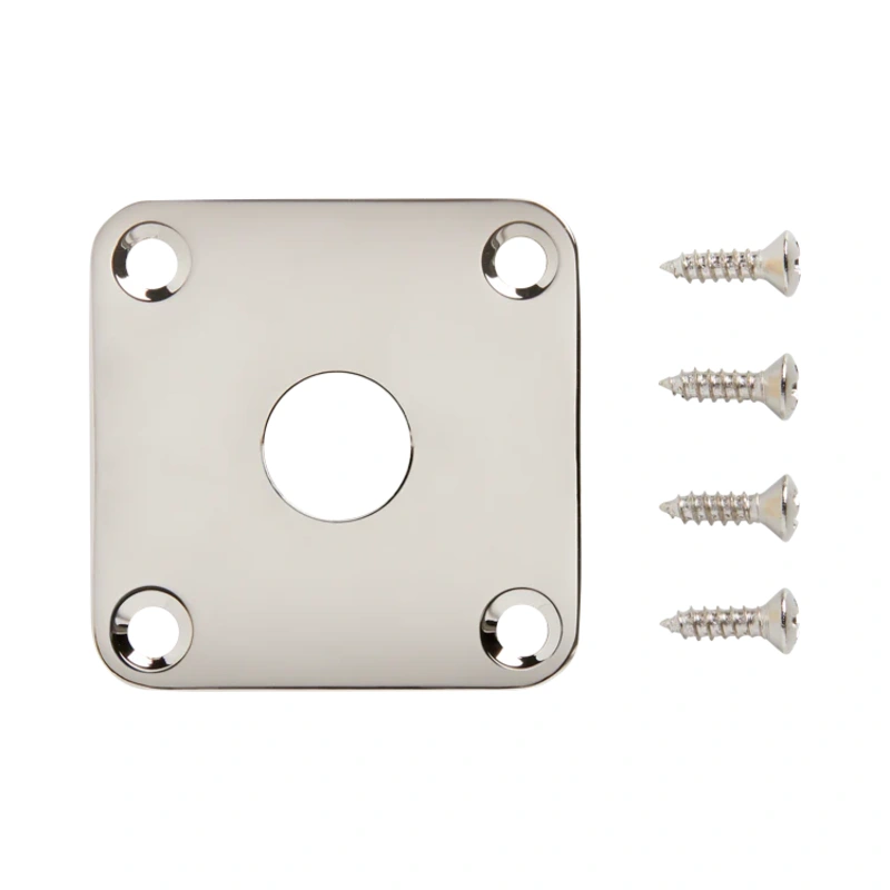 GIBSON ACCESSORIES LES PAUL METAL JACK PLATE - NICKEL (PRJP-040)