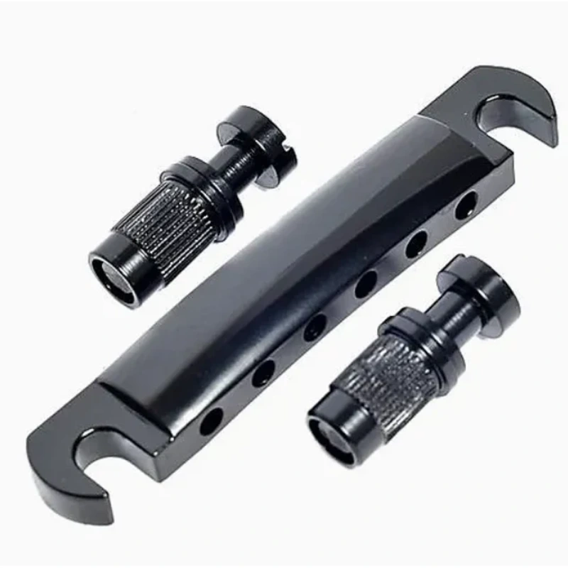GIBSON ACCESSORIES STOP BAR TAILPIECE - BLACK CHROME (PTTP-050)