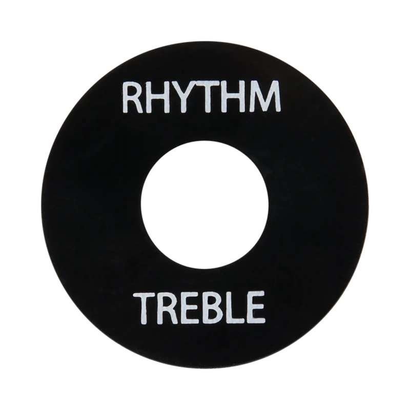 GIBSON ACCESSORIES TOGGLE SWITCH WASHER - BLACK W/ WHITE IMPRINT (PRWA-020)