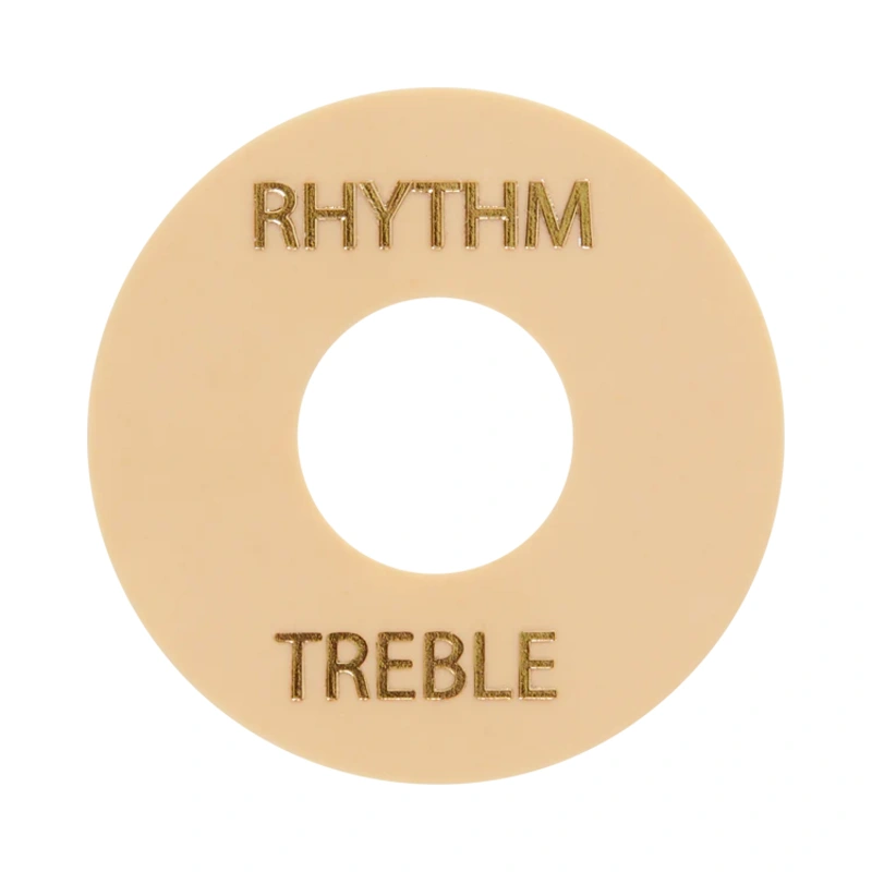 GIBSON ACCESSORIES TOGGLE SWITCH WASHER - CREAM W/ GOLD IMPRINT (PRWA-030)