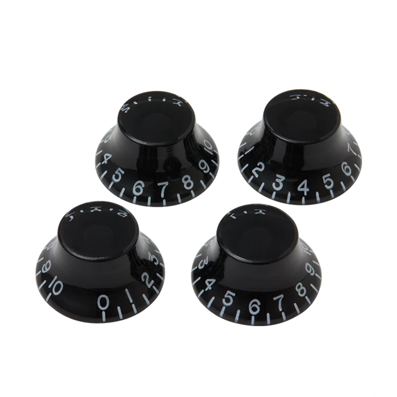 GIBSON ACCESSORIES TOP HAT KNOBS, 4PCS - BLACK (PRHK-010)