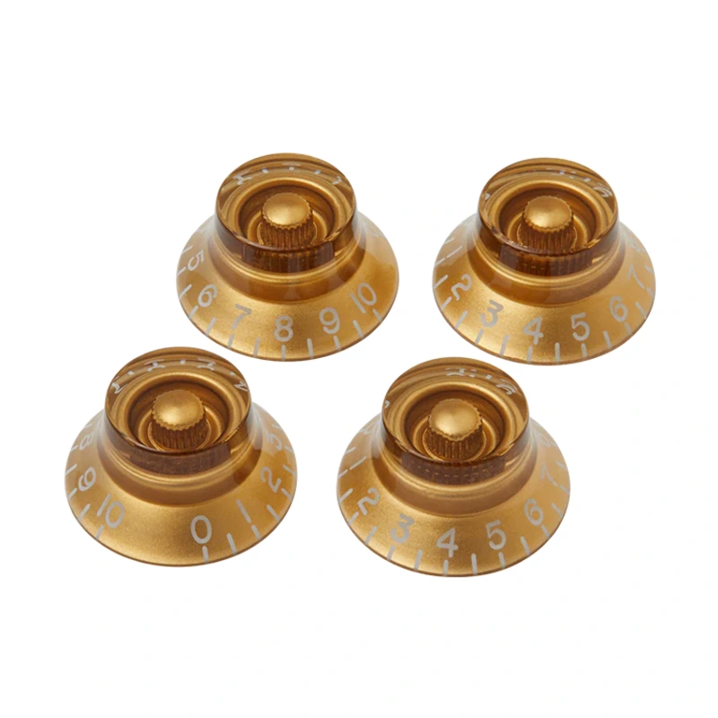 GIBSON ACCESSORIES TOP HAT KNOBS, 4PCS - GOLD (PRHK-020)