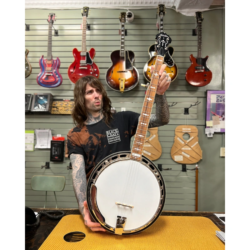 Gold Star GF-100JD "Bluegrass Album" Resonator Banjo with Case