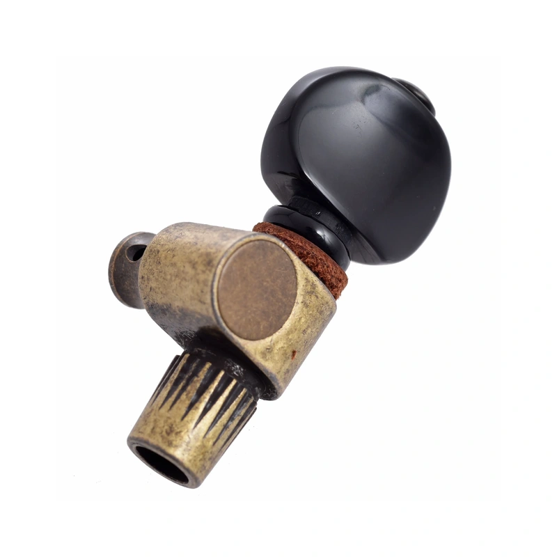 Golden Gate P-131RB 5th String Tuner for Banjo, Antiqued Brass/Black
