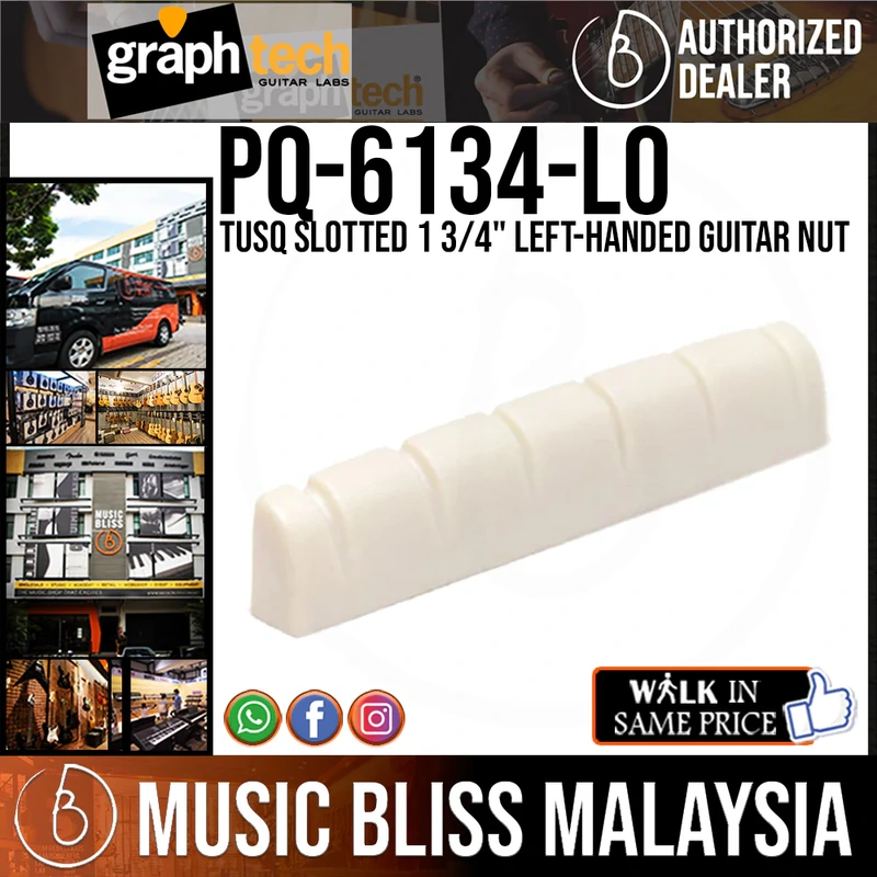 Graph Tech PQ-6134-L0 TUSQ Slotted 1 3/4" Left-handed Guitar Nut
