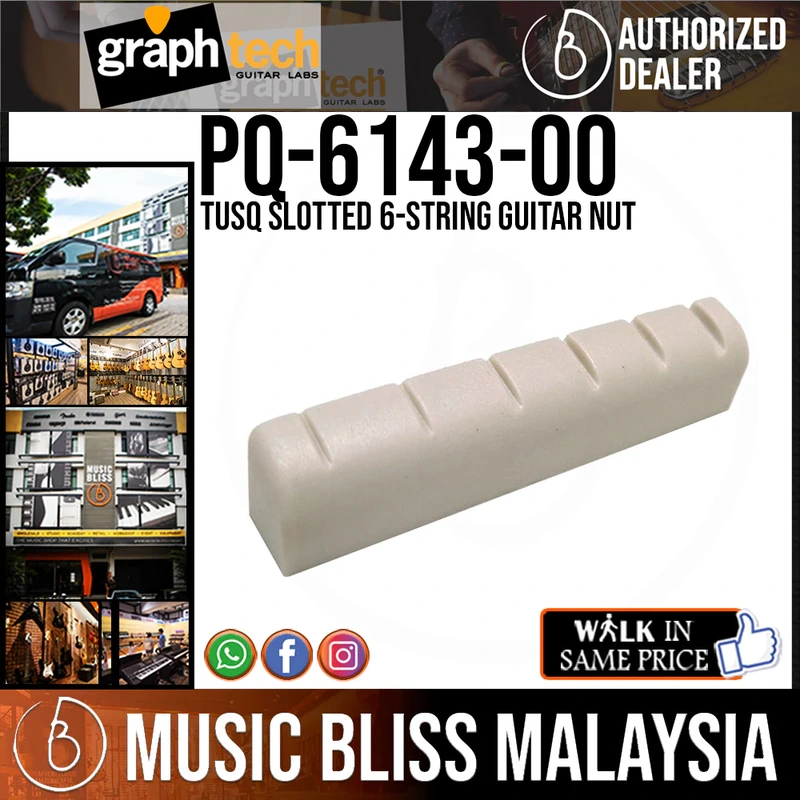 Graph Tech PQ-6143-00 TUSQ Slotted 6-string Guitar Nut
