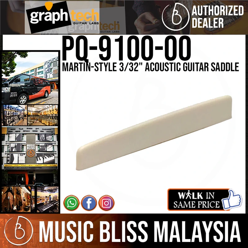 Graph Tech PQ-9100-00 TUSQ Martin-Style 3/32" Acoustic Guitar Saddle