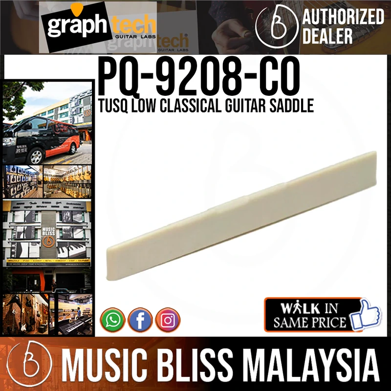 Graph Tech PQ-9208-C0 TUSQ Low Classical Guitar Saddle