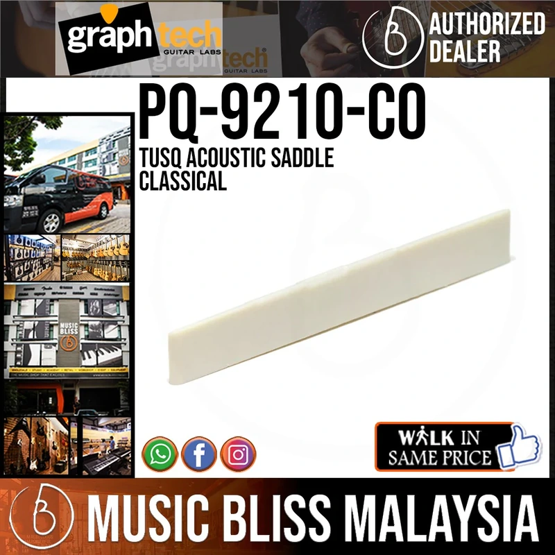 Graph Tech PQ-9210-C0 TUSQ Classical Saddle Tall - Suitable for 6-String Classical Guitar
