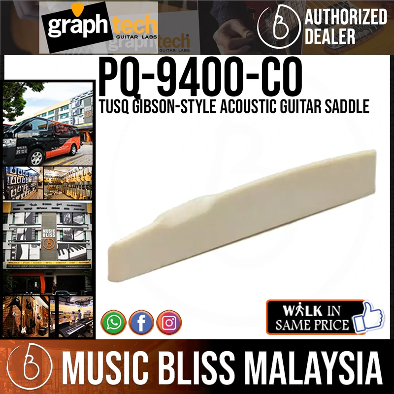 Graph Tech PQ-9400-00 TUSQ Gibson-style Acoustic Guitar Saddle
