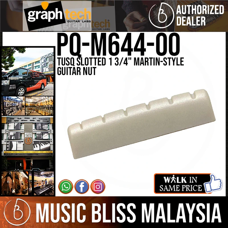 Graph Tech PQ-M644-00 TUSQ Slotted 1 3/4" Martin-style Guitar Nut