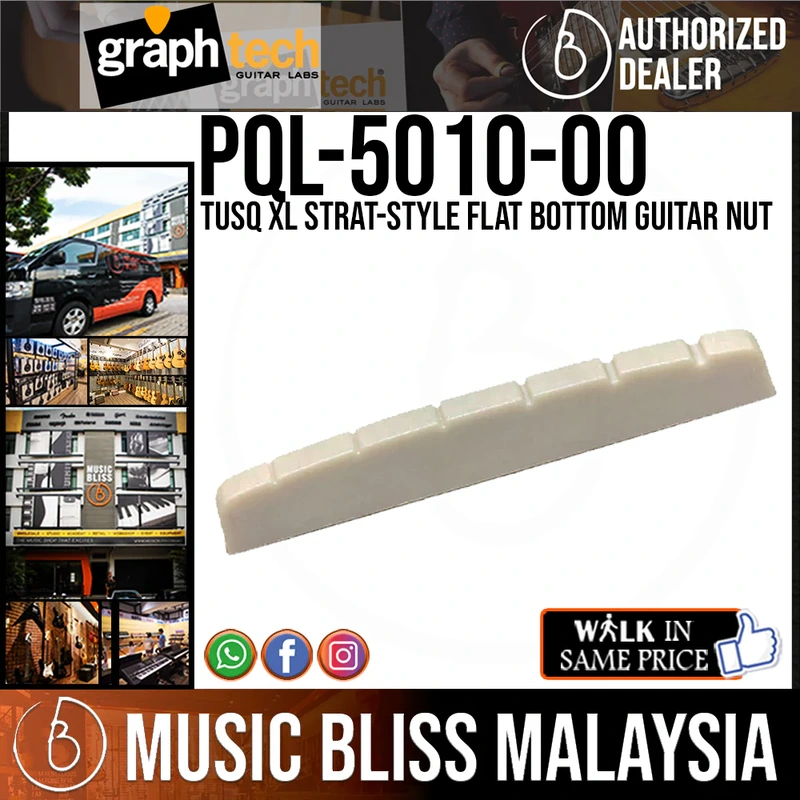 Graph Tech PQL-5010-00 TUSQ XL Strat-Style Flat Bottom Guitar Nut
