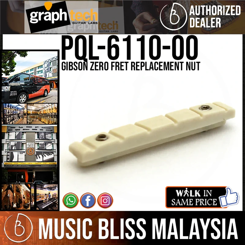 Graph Tech PQL-6110-00 Gibson Zero Fret Replacement Nut