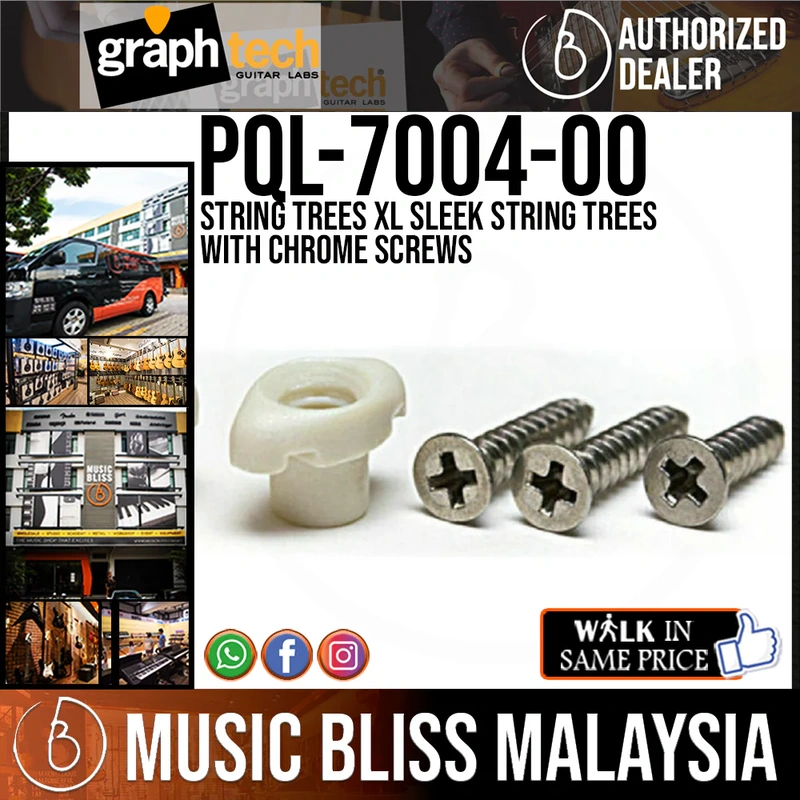Graph Tech PQL-7004-00 String Trees XL Sleek String Trees with Chrome Screws