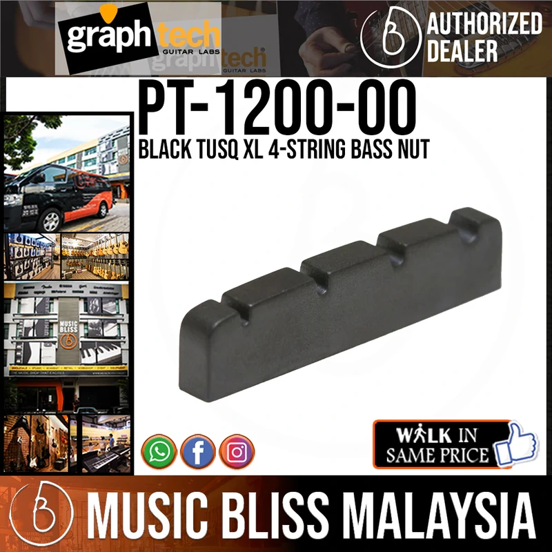 Graph Tech PT-1200-00 Black TUSQ XL 4-string Bass Nut