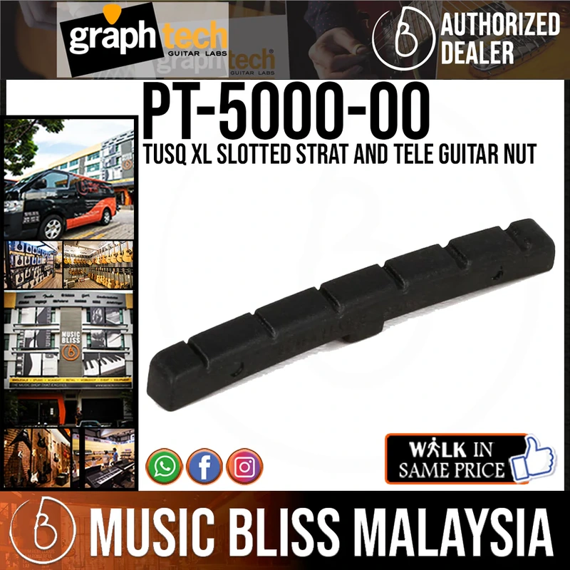 Graph Tech PT-5000-00 TUSQ XL Slotted Strat and Tele Guitar Nut