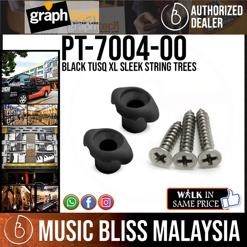 Graph Tech PT-7004-00 Black TUSQ XL Sleek String Trees