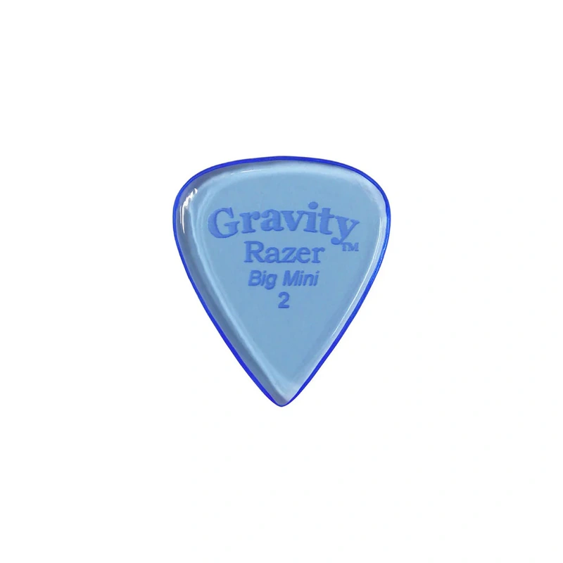 Gravity Picks GRAB2P Razer Big Mini 2.0mm Polished Blue