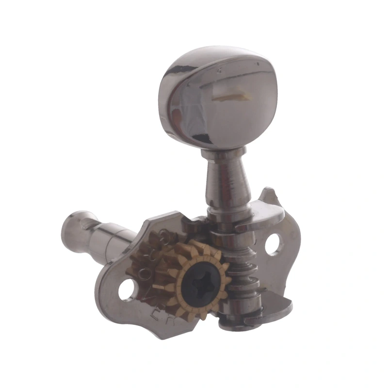 Grover Sta-Tite Geared Ukulele Tuners, Nickel Finish with Nickel Buttons