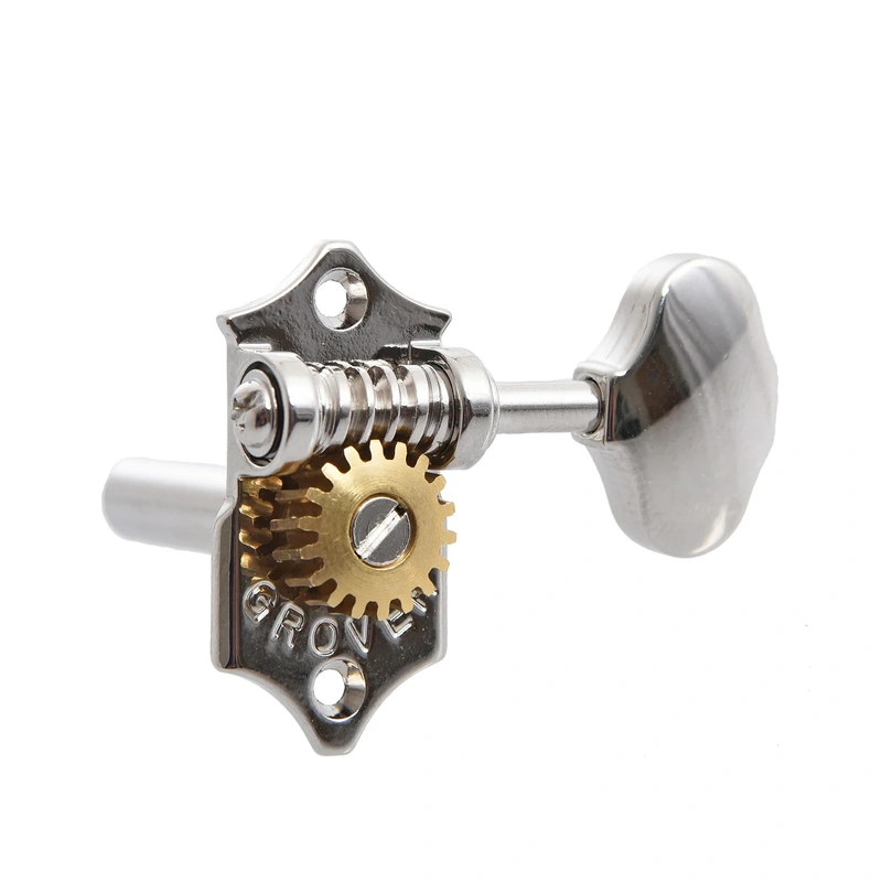 Grover "Vintage" Nickel Sta-Tites, Set/6, 18:1 Gear Ratio, for Slotted Headstocks