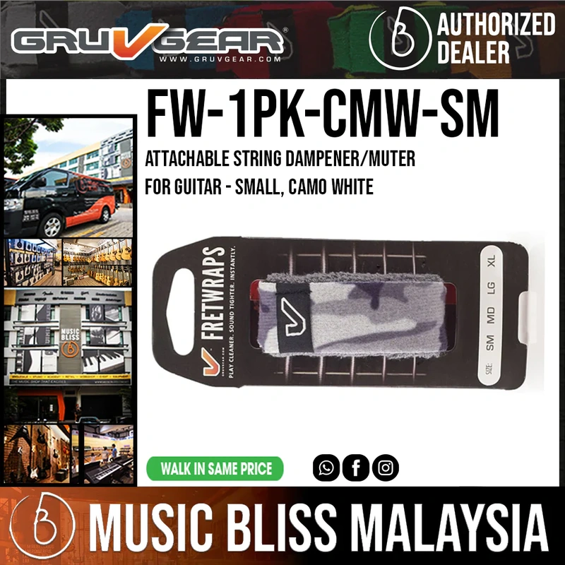 Gruv Gear FretWraps Camo White - Small