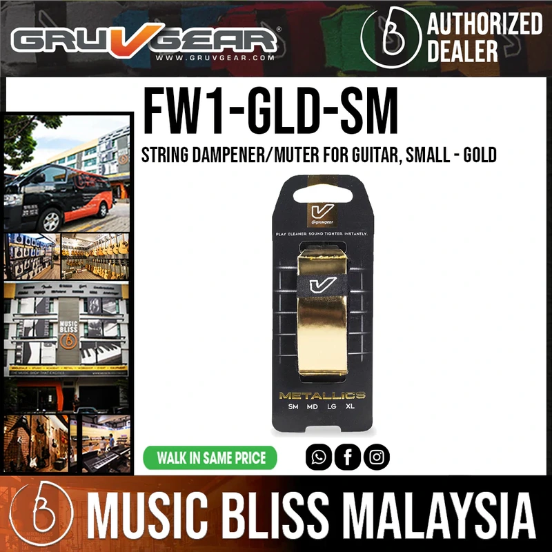 Gruv Gear FretWraps Metallics Gold Single Pack - Small