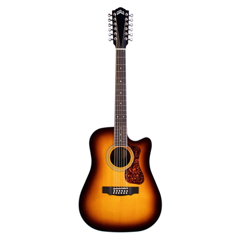 Guild D-2612CE Deluxe Acoustic Electric Guitar - Antique Sunburst