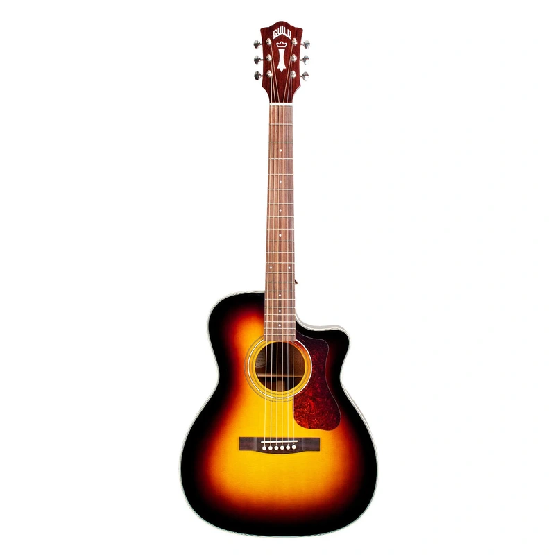 Guild OM-140CE Orchestra Acoustic-Electric Guitar - Antique Burst