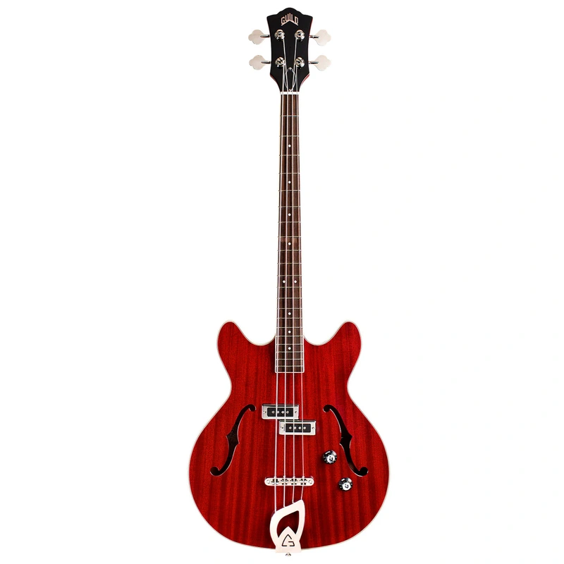 Guild Starfire I 4 String Semi-Hollow Electric Bass - Cherry