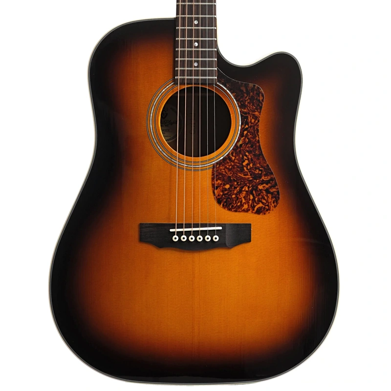 Guild Westerly Collection D-140CE ATB Sunburst Guitar With Pickup & Case