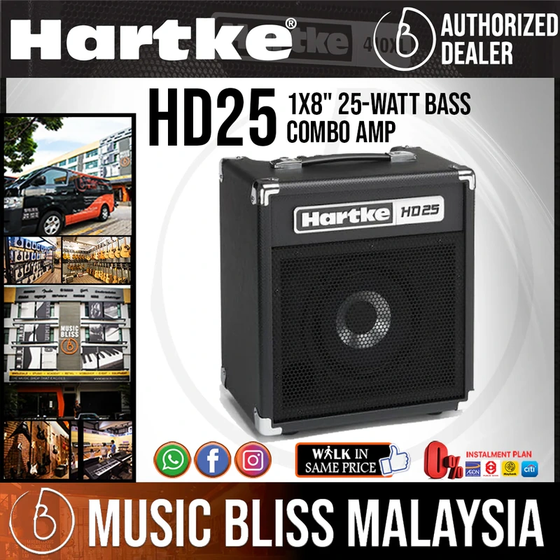 Hartke HD25 Bass Combo Amplifier with 0% Instalment