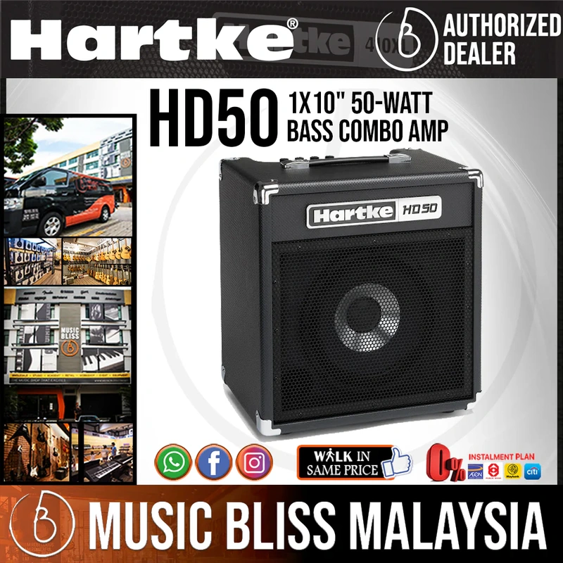 Hartke HD50 Bass Combo Amplifier with 0% Instalment