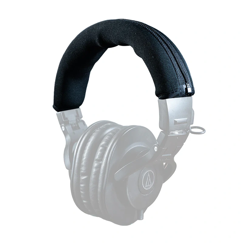 Headband Elastic Foam With Zip for Audio Techinca ATH-M20x, ATH-M30x, ATH-M40x, ATH-M50x, ATH-M70x - Black