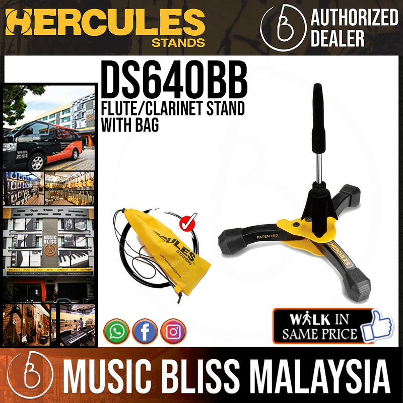Hercules DS640BB Flute/Clarinet Stand with Bag