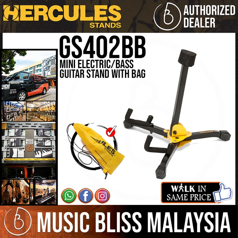 Hercules GS402BB Mini Electric/Bass Guitar Stand with Bag