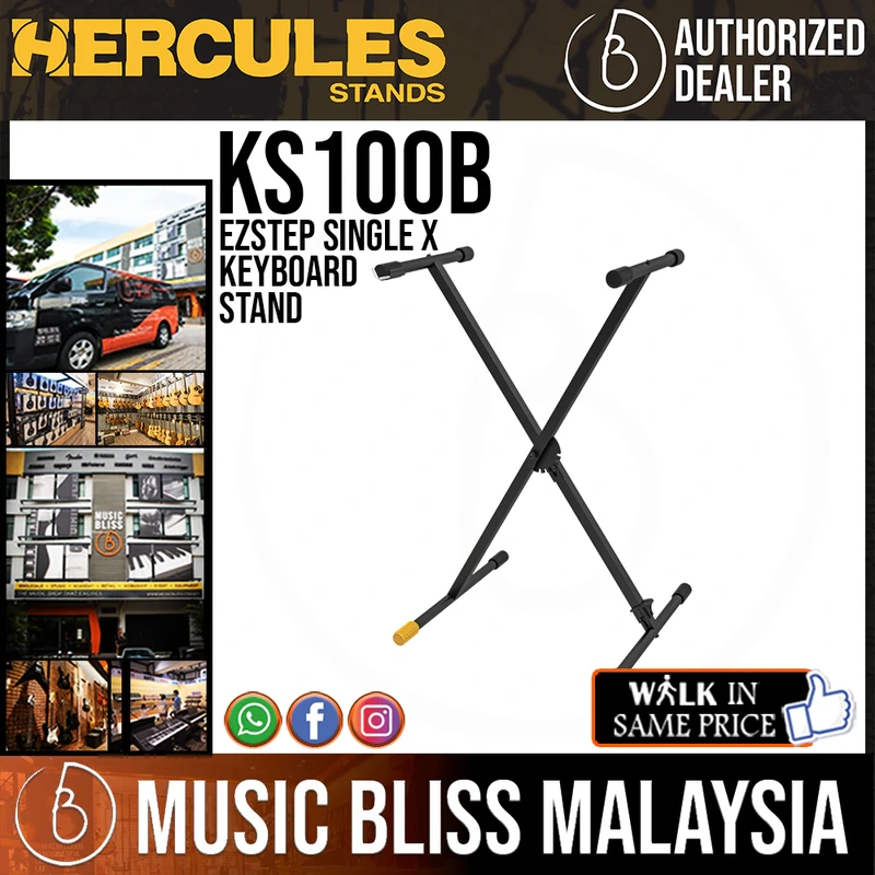 Hercules KS100B EZStep Single X Keyboard Stand