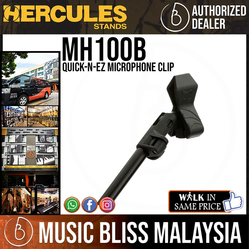 Hercules MH100B Quick-N-EZ Microphone Clip