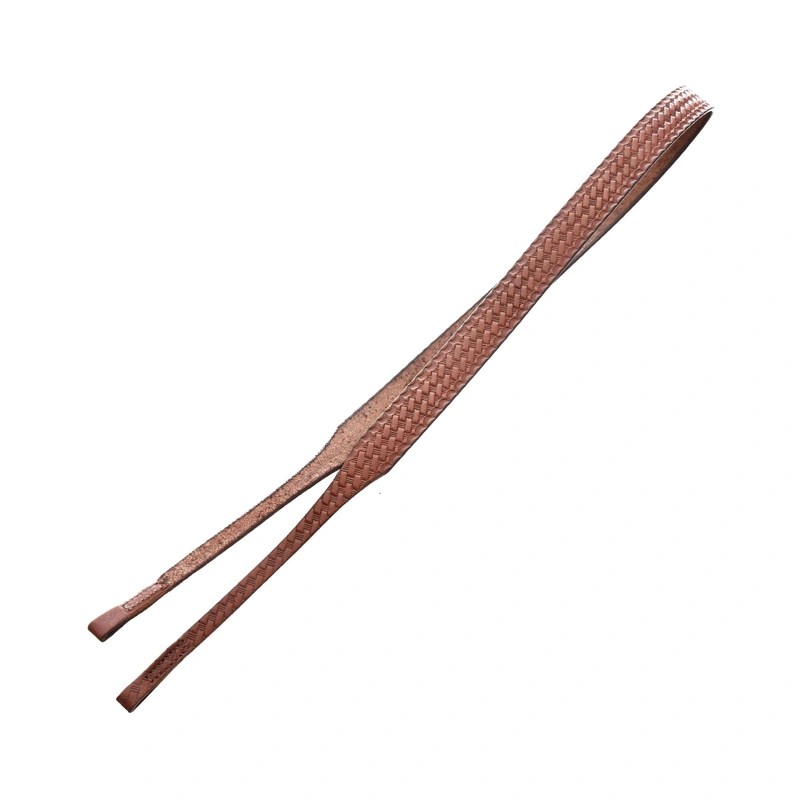 Huber Banjo Strap, Basketweave Design, 54" Long, Brown